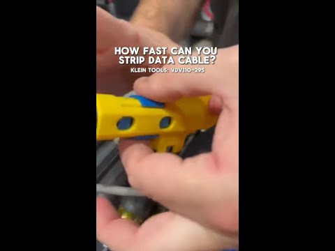 Strip data cable fast with VDV110-295 Combination Radial Stripper