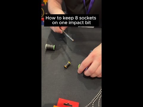 How to store 8 sockets on one impact bit - use the new Klein Tools 32934M!