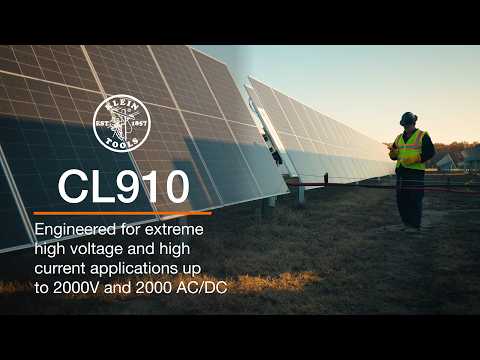 The new CL 910 2000A AC/DC Auto-Ranging TRMS Clamp Meter