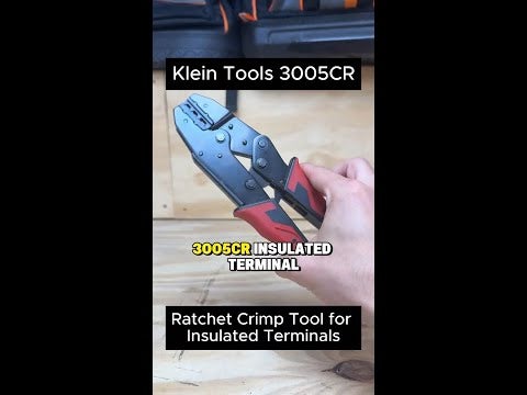 The Klein Ratchet Crimp Tool (3005CR) is designed to deliver a perfect crimp every time.