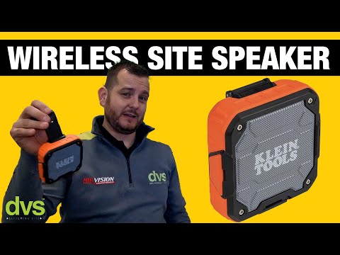 Music on site? Great sound, compact and last forever - Klein Tools AEPJS2 Wireless Speaker