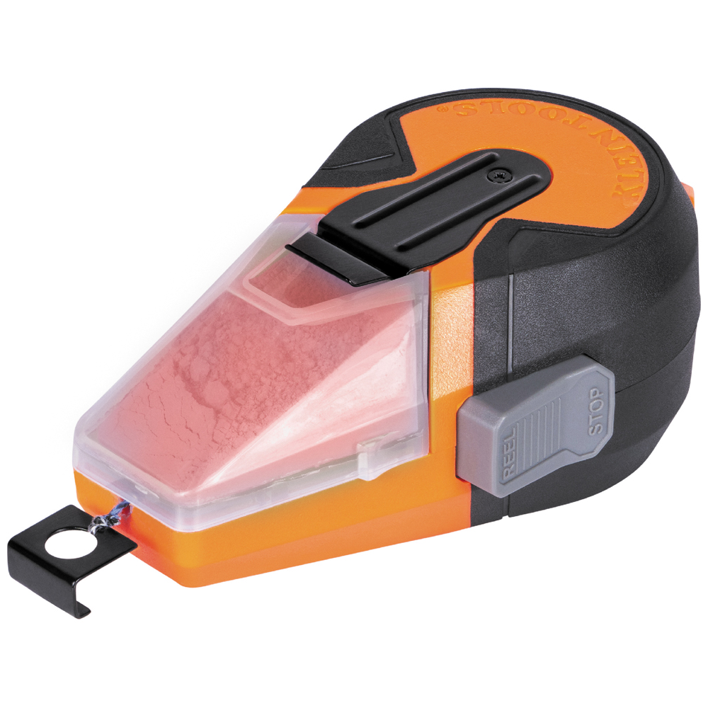 CHLK50R Auto-Retracting Chalk Line with Red Chalk - Image