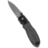 44002 Lightweight Lockback Knife, 6 cm Drop Point Blade, Black Handle Image 1