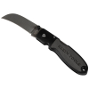 44004 Lightweight Lockback Knife, 6.4 cm Sheepfoot Blade, Black Handle Image 1