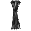 450200 Cable Ties, Zip Ties, 23 kg Tensile Strength, 20 cm, Black Image