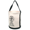 5109P Canvas Bucket, Wide Straight Walls with Pocket, Moulded Bottom, 30.5 cm Image 1