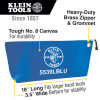 5539LBLU Zippered Bag, Large Canvas Tool Pouch, 45.7 cm, Blue Image 1