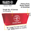 5539LRED Zippered Bag, Large Canvas Tool Pouch, 45.7 cm, Red Image 1