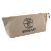 5539LNAT Zippered Bag, Large Canvas Tool Pouch, 45.7 cm, Natural Image