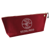 5539LRED Zippered Bag, Large Canvas Tool Pouch, 45.7 cm, Red Image