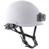60146 Safety Helmet, Non-Vented, Class E with Rechargeable Headlamp, White Image 6
