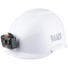 60146 Safety Helmet, Non-Vented, Class E with Rechargeable Headlamp, White Image 5