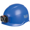 60148 Safety Helmet, Non-Vented, Class E with Rechargeable Headlamp, Blue Image 4