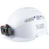 60150 Safety Helmet, Vented, Class C with Rechargeable Headlamp, White Image 4