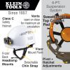 60150 Safety Helmet, Vented, Class C with Rechargeable Headlamp, White Image 1