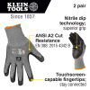 60185 Work Gloves, Cut Level 2, Touchscreen, Large, 2-Pairs Image 1