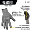 60197 Work Gloves, Cut Level 2, Touchscreen, X-Large, 2-Pairs Image 1
