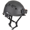 60517 Safety Helmet, Premium KARBN™ Pattern, Vented, Class C, Headlamp Image 3