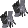 60583 Knit Dipped Gloves, Cut Level A2, Touchscreen, Small, 2-Pair Image