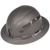 60626 Hard Hat, Premium KARBN™ Pattern, Vented Full Brim, Class C, Lamp Image
