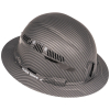 60626 Hard Hat, Premium KARBN™ Pattern, Vented Full Brim, Class C, Lamp Image 3