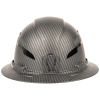 60626 Hard Hat, Premium KARBN™ Pattern, Vented Full Brim, Class C, Lamp Image 4