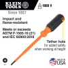 6816INS Insulated Screwdriver, 0.48 cm Cabinet Tip, 15 cm Round Shank Image 1