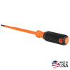 6816INS Insulated Screwdriver, 0.48 cm Cabinet Tip, 15 cm Round Shank Image