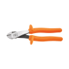 D2488INS Diagonal Cutting Pliers, Insulated, High-Leverage, Angled Head, 21 cm Image