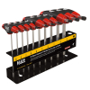JTH410E Hex Key Set, SAE T-Handle, 10.2 cm with Stand, 10-Piece Image