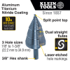 KTSB15 3-Step Drill Bit, 3/8-Inch Hex, Double Straight Flute, 2.2 to 3.5 cm Image 1