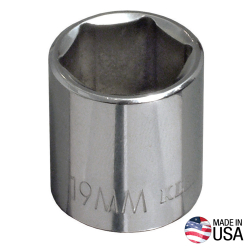65908 8 mm Metric 6-Point Socket - 3/8-Inch Drive Image 